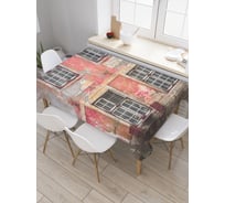 Прямоугольная скатерть JoyArty Старые улочки из сатена tc_37377_120x145