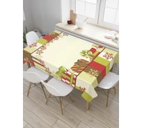 Прямоугольная скатерть JoyArty Рождественские подарки из сатена tc_37071_120x145