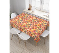Прямоугольная скатерть JoyArty Разноцветные листья из сатена tc_31726_120x145