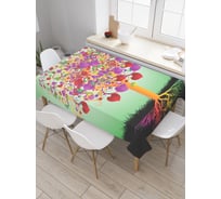 Прямоугольная скатерть JoyArty Сердечное дерево из сатена tc_13461_120x145