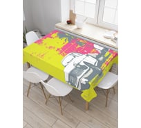 Прямоугольная скатерть JoyArty Ретро легковик из сатена tc_29288_120x145