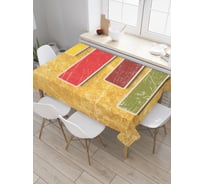 Прямоугольная скатерть JoyArty Потертые прямоугольники из сатена tc_30733_120x145