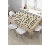 Прямоугольная скатерть JoyArty Стенография цитаты из сатена tc_35825_120x145