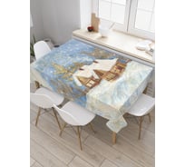 Прямоугольная скатерть JoyArty Зимний вечер из сатена tc_378912_120x145