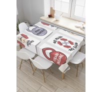 Прямоугольная скатерть JoyArty Спортивная мотивация из сатена tc_36998_120x145