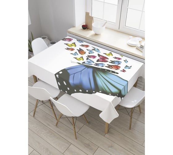 Прямоугольная скатерть JoyArty Разлетающееся крылышко из сатена tc_32538_120x145 1