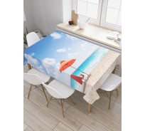 Прямоугольная скатерть JoyArty Морское блаженство из сатена tc_9372_120x145