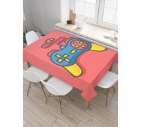 Прямоугольная скатерть JoyArty Игровой джойстик из сатена tc_57350_120x145