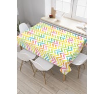 Прямоугольная скатерть JoyArty Классические зигзаги из сатена tc_17173_120x145