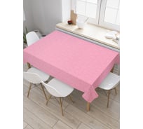 Прямоугольная скатерть JoyArty Розовый узор из сатена tc_56281_120x145