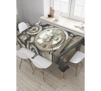 Прямоугольная скатерть JoyArty Система шестеренок из сатена tc_36293_120x145