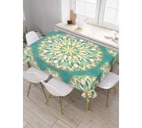 Прямоугольная скатерть JoyArty Райские цветы из сатена tc_15724_120x145