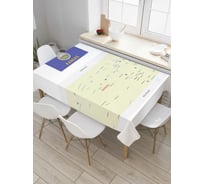 Прямоугольная скатерть JoyArty Карта Штат Канзас из сатена tc_7306_120x145