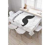 Прямоугольная скатерть JoyArty Мужские усы из сатена tc_378487_120x145