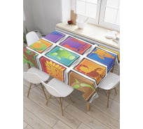 Прямоугольная скатерть JoyArty Знаки зодиака из сатена tc_13334_120x145