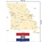 Прямоугольная скатерть JoyArty Карта Штат Миссури из сатена tc_7304_120x145 2