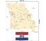 Прямоугольная скатерть JoyArty Карта Штат Миссури из сатена tc_7304_120x145 6