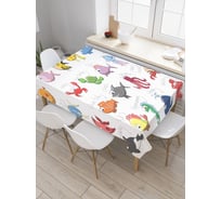 Прямоугольная скатерть JoyArty Морские обитатели из сатена tc_9062_120x145