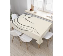 Прямоугольная скатерть JoyArty Набросок лошади из сатена tc_5941_120x145
