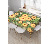 Прямоугольная скатерть JoyArty Райские узоры из сатена tc_15854_120x145