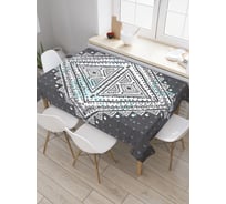 Прямоугольная скатерть JoyArty Ритуальный узор из сатена tc_3487_120x145
