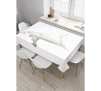 Прямоугольная скатерть JoyArty Монохромный портрет лошади из сатена tc_32302_120x145