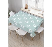Прямоугольная скатерть JoyArty Геометрия цветка из сатена tc_28697_120x145