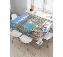 Прямоугольная скатерть JoyArty Горный рай из сатена tc_18438_120x145