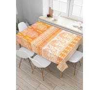 Прямоугольная скатерть JoyArty Ряды хамсы из сатена tc_38615_120x145