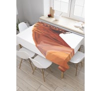 Прямоугольная скатерть JoyArty Молодой мустанг из сатена tc_29099_120x145