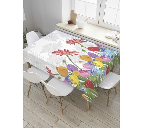 Прямоугольная скатерть JoyArty Природный шлейф из сатена tc_8050_120x145 1