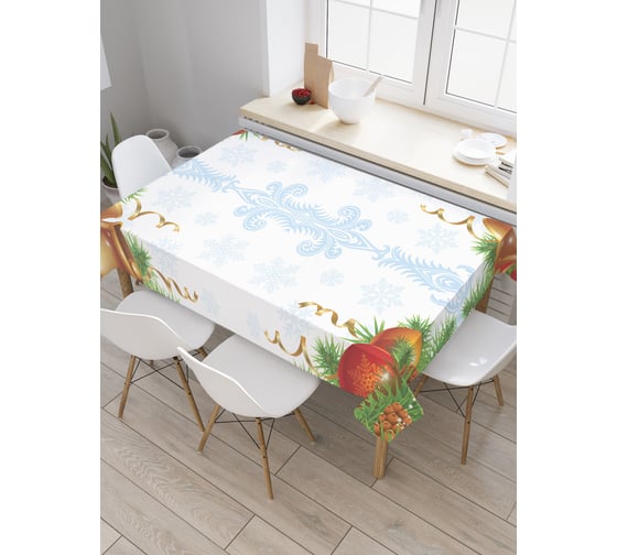 Прямоугольная скатерть JoyArty Дом украшен из сатена tc_378915_120x145 1