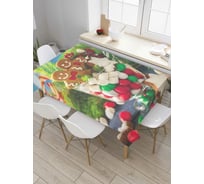 Прямоугольная скатерть JoyArty Стакан сладостей из сатена tc_78654_120x145