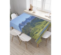 Прямоугольная скатерть JoyArty Горные дали из сатена tc_20855_120x145