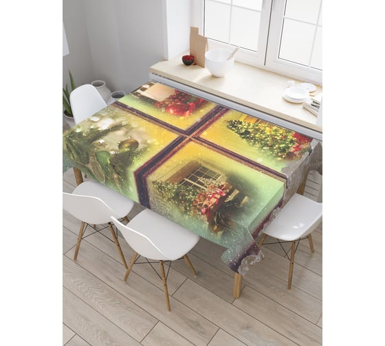 Прямоугольная скатерть JoyArty Праздничный уют из сатена tc_378757_120x145 1
