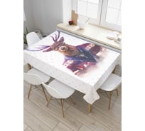 Прямоугольная скатерть JoyArty Стильный олень из сатена tc_78570_120x145