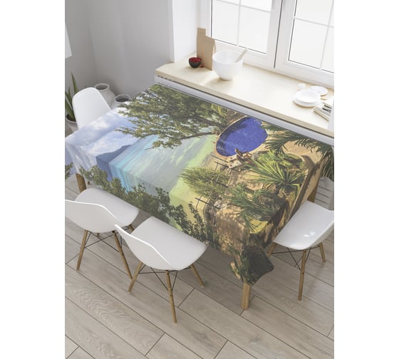 Прямоугольная скатерть JoyArty Морской бассейн из сатена tc_8933_120x145 1