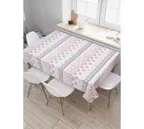 Прямоугольная скатерть JoyArty Полосатые повторы из сатена tc_29564_120x145