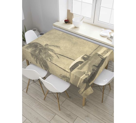 Прямоугольная скатерть JoyArty Ретро мечта из сатена tc_8109_120x145 1