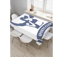 Прямоугольная скатерть JoyArty Спортивный фитнес клуб из сатена tc_36965_120x145