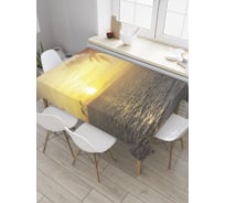 Прямоугольная скатерть JoyArty Дельфиний прыжок из сатена tc_8935_120x145