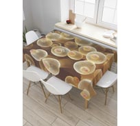 Прямоугольная скатерть JoyArty Морские грибы из сатена tc_4150_120x145