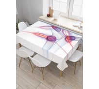 Прямоугольная скатерть JoyArty Спиральные трубки из сатена tc_20004_120x145