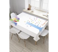 Прямоугольная скатерть JoyArty Именинные шарики из сатена tc_35029_120x145