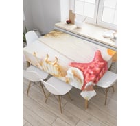 Прямоугольная скатерть JoyArty Морское здезды из сатена tc_5009_120x145