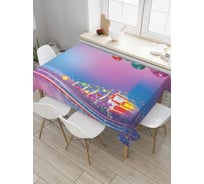 Прямоугольная скатерть JoyArty Сказочное Рождество из сатена tc_37077_120x145