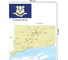 Прямоугольная скатерть JoyArty Карта Штат Коннектикут из сатена tc_7305_120x145 2