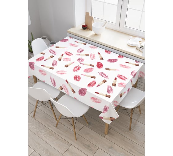 Прямоугольная скатерть JoyArty Губная вечеринка из сатена tc_30170_120x145 1