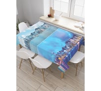 Прямоугольная скатерть JoyArty Смена времени из сатена tc_21690_120x145