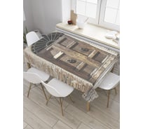 Прямоугольная скатерть JoyArty Дверь в прошлое из сатена tc_9206_120x145